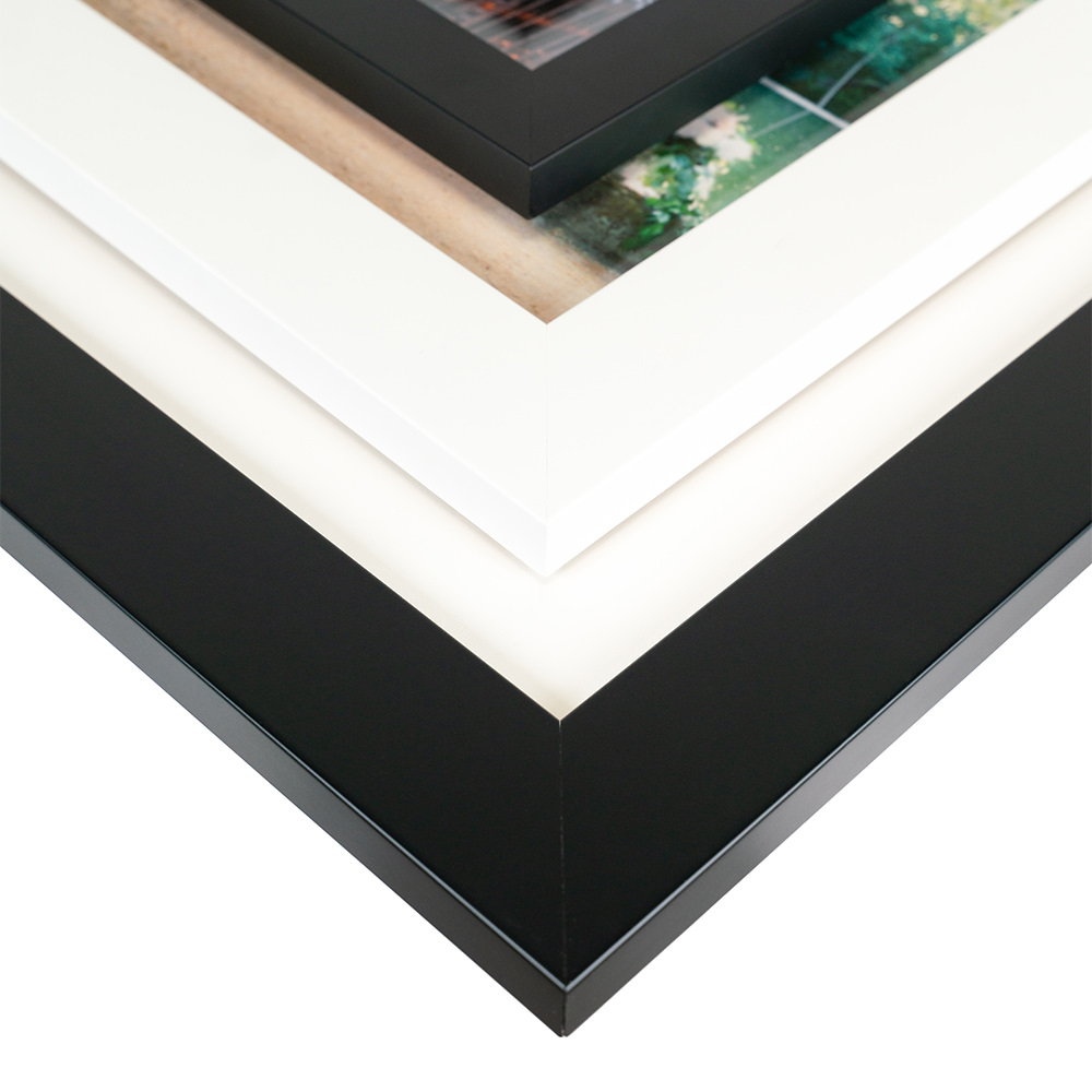Corners of a framed poster