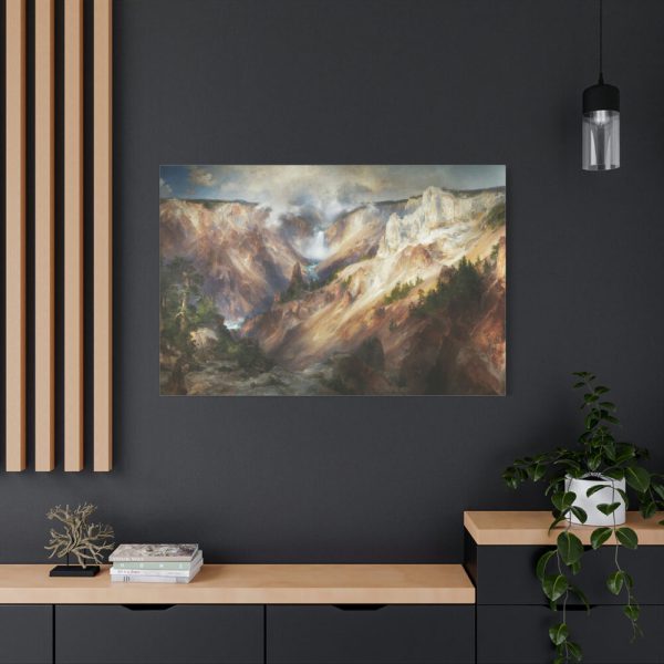 60399 Grand Canyon of the Yellowstone by Thomas Moran Standard Canvas