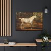 88289-14.jpg Grey Arabian Stallion by James Ward Framed Canvas
