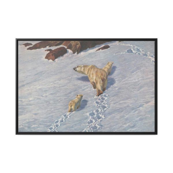 88289-16.jpg Eisbaren Familie by Richard Friese Framed Canvas