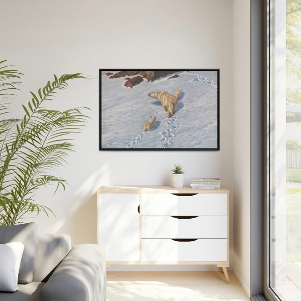 88289-18.jpg Eisbaren Familie by Richard Friese Framed Canvas