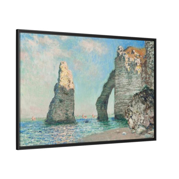 The Cliffs at Étretat by Claude Monet Framed Canvas