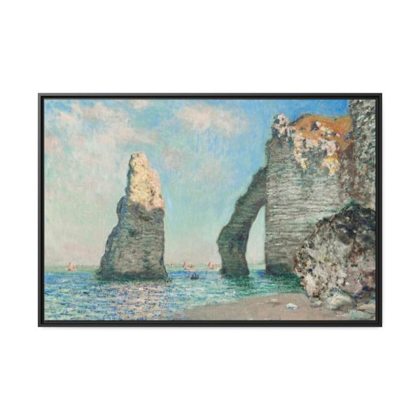 The Cliffs at Étretat by Claude Monet Framed Canvas