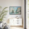 The Cliffs at Étretat by Claude Monet Framed Canvas