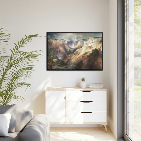 88289-33.jpg Grand Canyon of the Yellowstone by Thomas Moran Framed Canvas