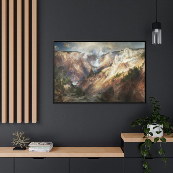 88289-34.jpg Grand Canyon of the Yellowstone by Thomas Moran Framed Canvas
