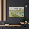 88289-44.jpg The Langlois Bridge by Vincent van Gogh Framed Canvas