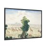 Giraffe-hunt near the Orange River Framed Canvas