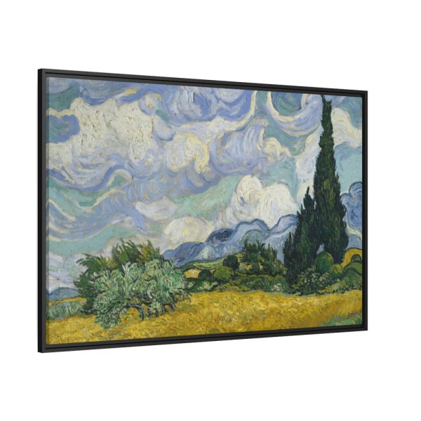 88289-5.jpg Wheat Field with Cypresses by Vincent van Gogh Framed Canvas