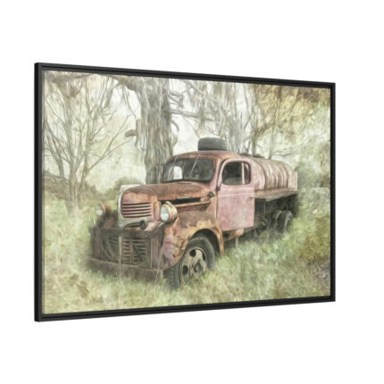 Old Vintage Nostalgia Framed Canvas