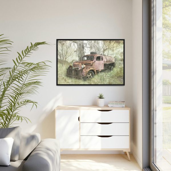 Old Vintage Nostalgia Framed Canvas