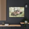 Old Vintage Nostalgia Framed Canvas