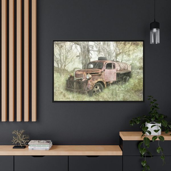 Old Vintage Nostalgia Framed Canvas