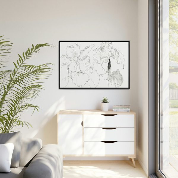 88289-58.jpg Japanese Iris Illustration by Watanabe Seitei Framed Canvas