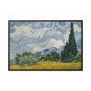88289-6.jpg Wheat Field with Cypresses by Vincent van Gogh Framed Canvas