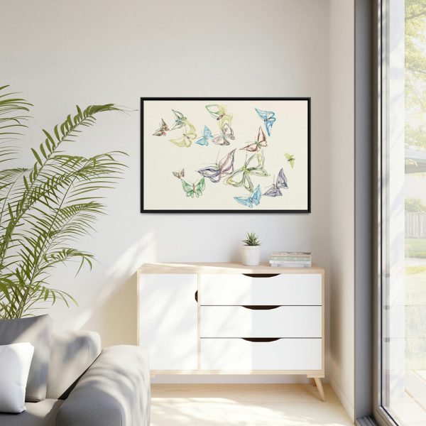 88289-63.jpg Vintage Butterfly Framed Canvas