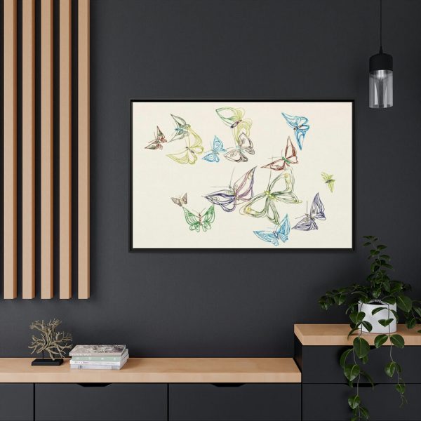 88289-64.jpg Vintage Butterfly Framed Canvas