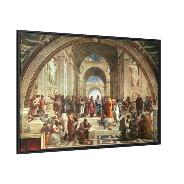 88289-70.jpg The School of Athens by Stanze di Raffaello Framed Canvas