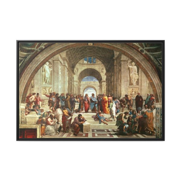 88289-71.jpg The School of Athens by Stanze di Raffaello Framed Canvas