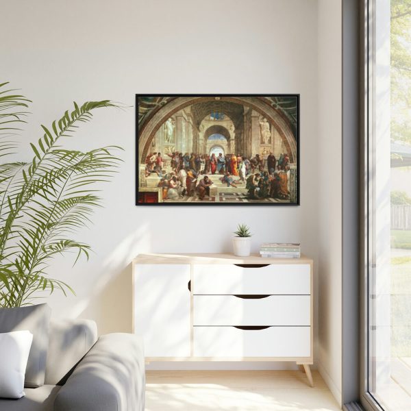 88289-73.jpg The School of Athens by Stanze di Raffaello Framed Canvas