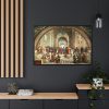 88289-74.jpg The School of Athens by Stanze di Raffaello Framed Canvas