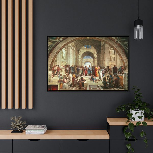88289-74.jpg The School of Athens by Stanze di Raffaello Framed Canvas