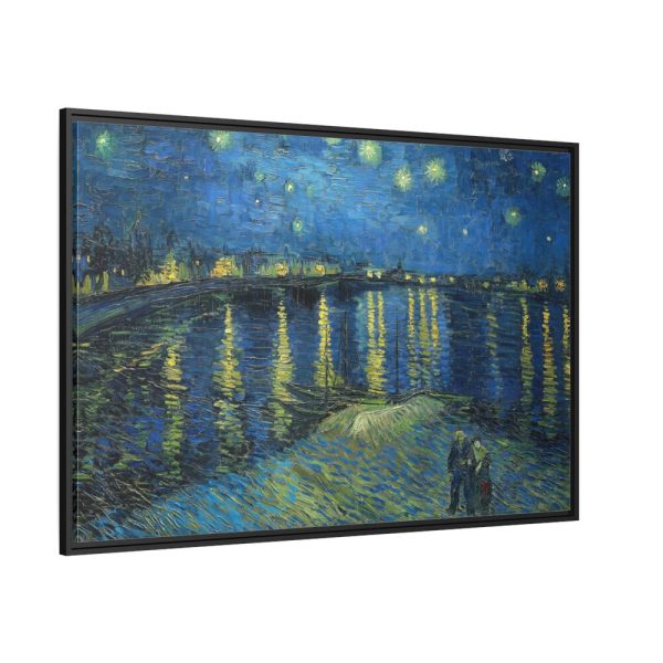 88289-80.jpg Starry Night Over the Rhone by Vincent van Gogh Framed Canvas