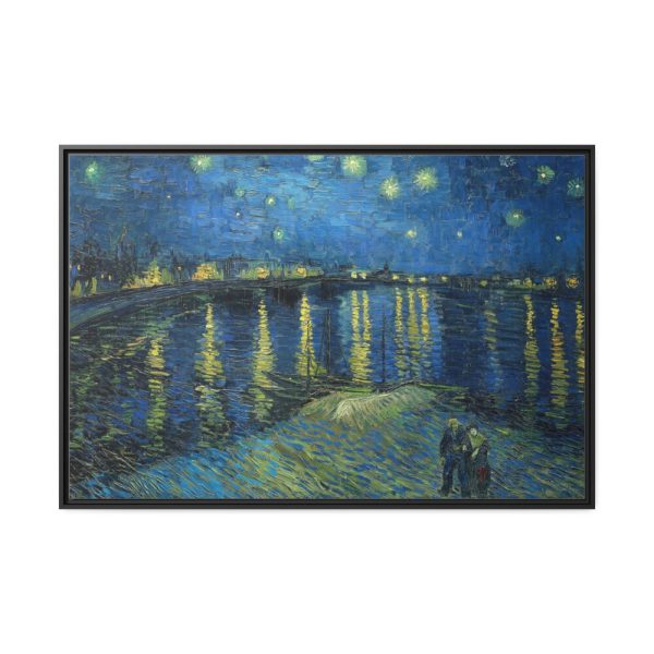 88289-81.jpg Starry Night Over the Rhone by Vincent van Gogh Framed Canvas