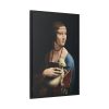 Lady with an Ermine by Leonardo da Vinci Framed Canvas
