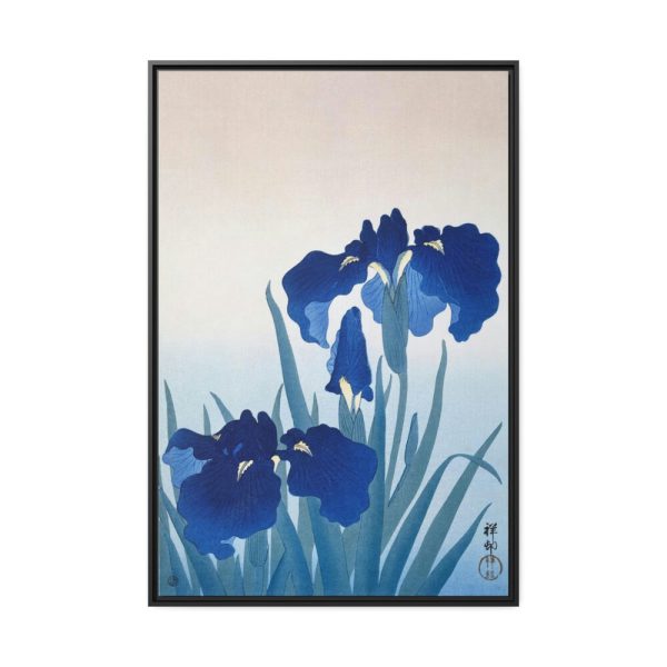 88299-16.jpg Iris Flowers by Ohara Koson Framed Canvas