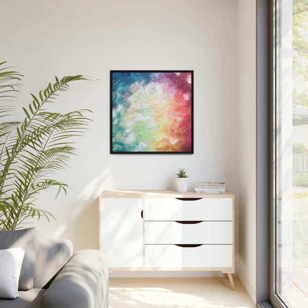 88302-3.jpg Abstract Colorful Painting Background Framed Canvas