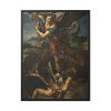 Le Grand Saint Michel War in Heaven by Raffaello Sanzio Framed Canvas