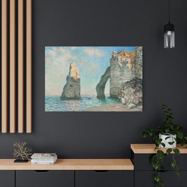 The Cliffs at Étretat by Claude Monet Standard Canvas