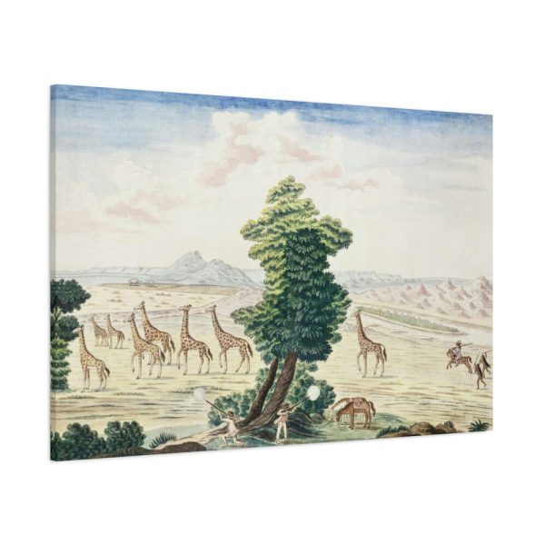 Giraffe-hunt near the Orange River Standard Canvas