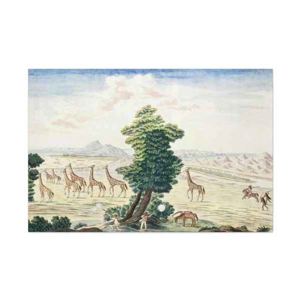 Giraffe-hunt near the Orange River Standard Canvas