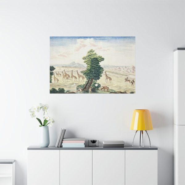 Giraffe-hunt near the Orange River Standard Canvas