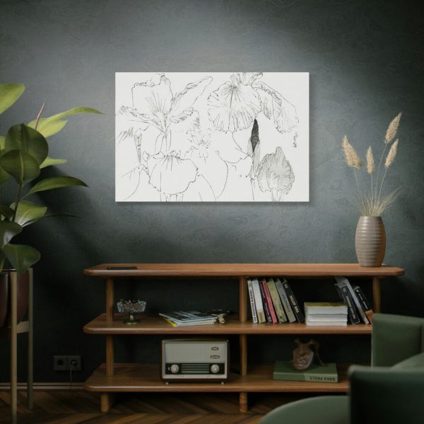 91638-49.jpg Japanese Iris Illustration by Watanabe Seitei Standard Canvas