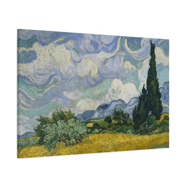 91638-5.jpg Wheat Field with Cypresses by Vincent van Gogh Standard Canvas