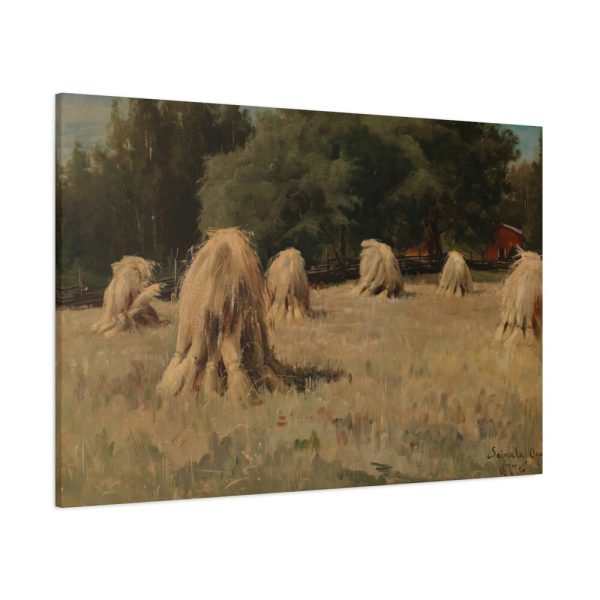 91638-55.jpg Stacks of Rye by Hjalmar Munsterhjelm Standard Canvas