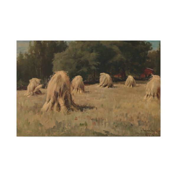 91638-56.jpg Stacks of Rye by Hjalmar Munsterhjelm Standard Canvas