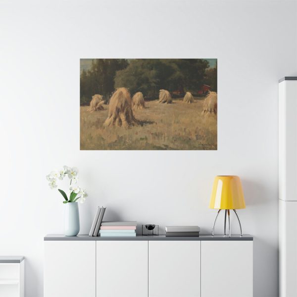 91638-57.jpg Stacks of Rye by Hjalmar Munsterhjelm Standard Canvas