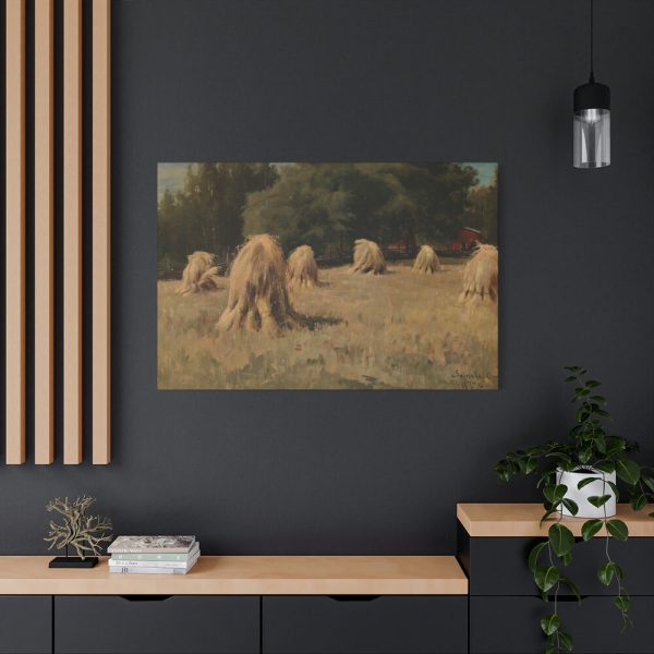 91638-58.jpg Stacks of Rye by Hjalmar Munsterhjelm Standard Canvas