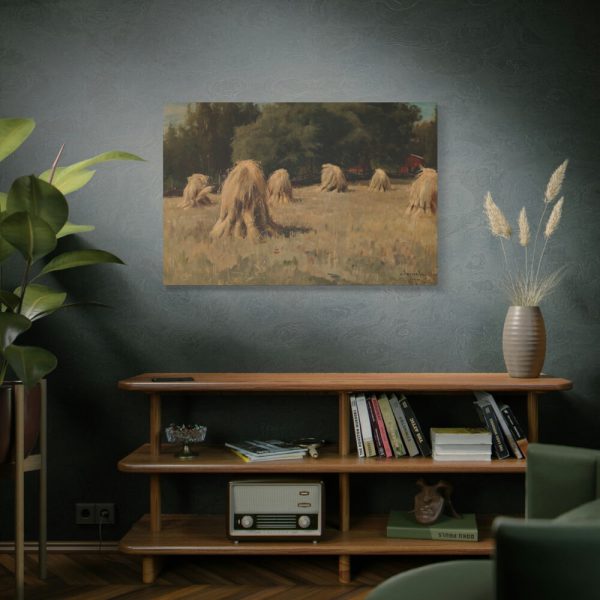91638-59.jpg Stacks of Rye by Hjalmar Munsterhjelm Standard Canvas