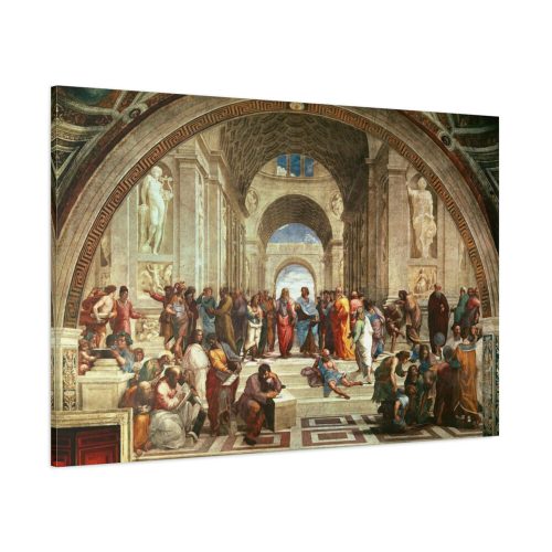 The School of Athens by Stanze di Raffaello Standard Canvas