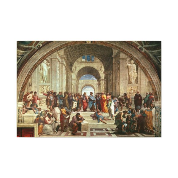 91638-61.jpg The School of Athens by Stanze di Raffaello Standard Canvas