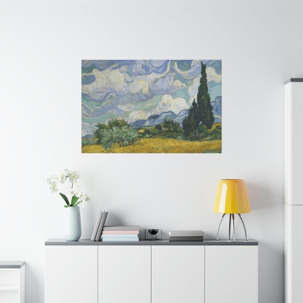 91638-7.jpg Wheat Field with Cypresses by Vincent van Gogh Standard Canvas