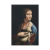 Lady with an Ermine by Leonardo da Vinci Standard Canvas
