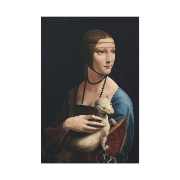 Lady with an Ermine by Leonardo da Vinci Standard Canvas