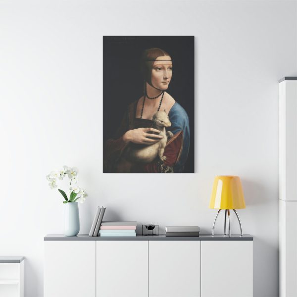 Lady with an Ermine by Leonardo da Vinci Standard Canvas
