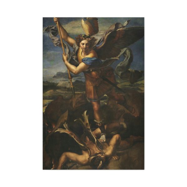 Le Grand Saint Michel War in Heaven by Raffaello Sanzio Standard Canvas